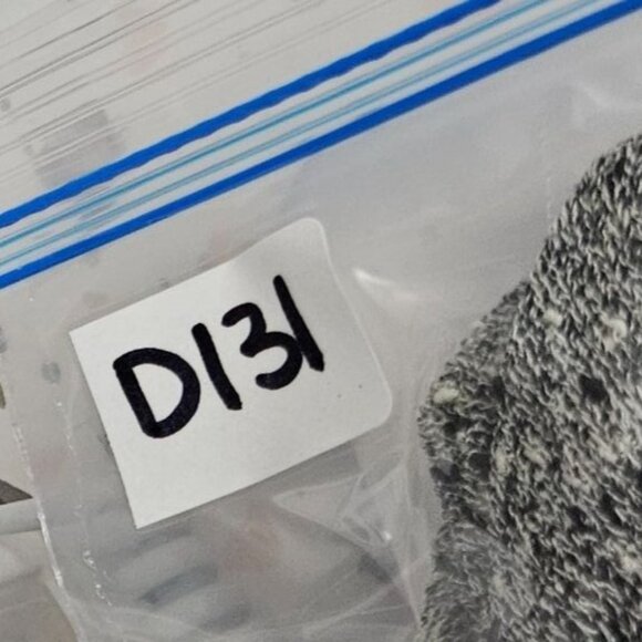 We The Free By Free People Gray‎ & Green Open Knit Asymmetrical Dress Size L - Picture 9 of 9